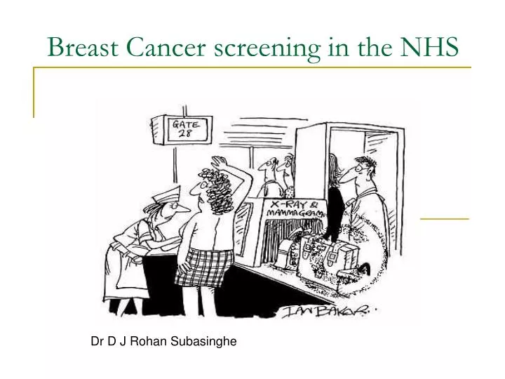 breast cancer screening in the nhs