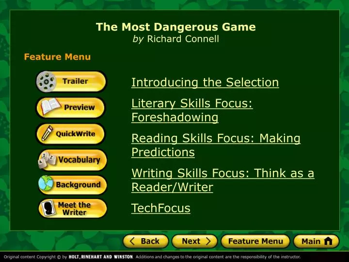 the most dangerous game by richard connell
