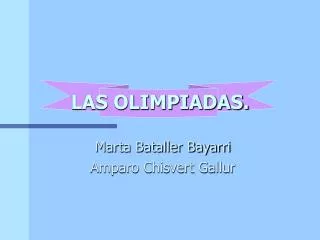 las olimpiadas