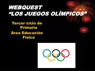 webquest los juegos ol mpicos
