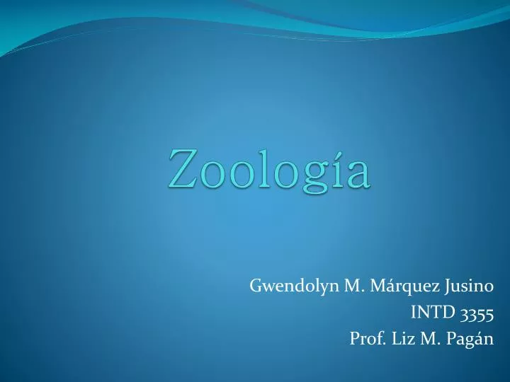 zoolog a