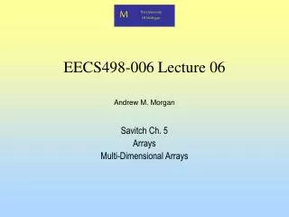 EECS498-006 Lecture 06
