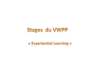 stages du vwpp