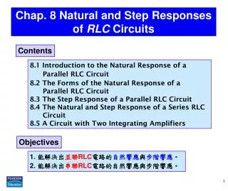 Chap. 8 Natural and Step Responses of RLC Circuits