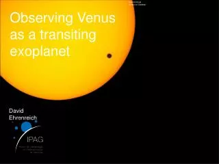Observing Venus as a transiting exoplanet