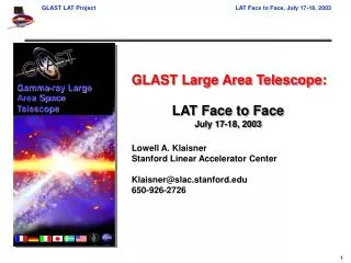 LAT Face to Face July 17-18, 2003