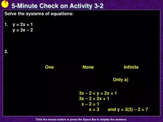 5-Minute Check on Activity 3-2