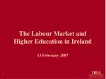 The Labour Market and Higher Education in Ireland - slide 1