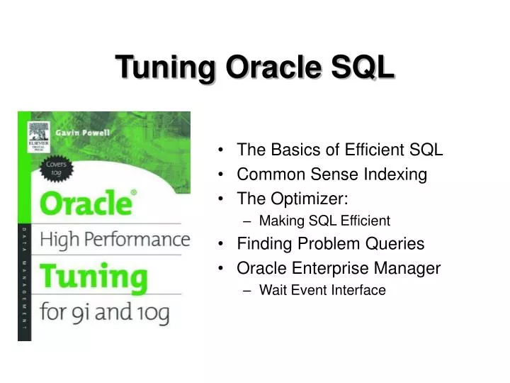 tuning oracle sql