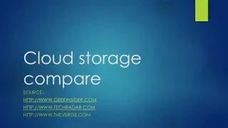 Cloud storage compare