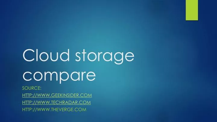 cloud storage compare