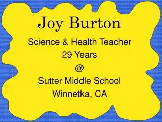 Joy Burton