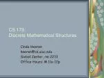 CS 173: Discrete Mathematical Structures - slide 1