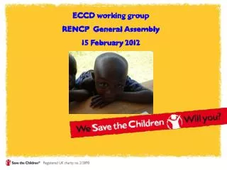 ECCD working group RENCP General Assembly 15 February 2012
