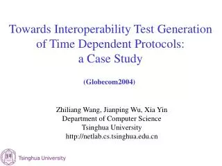 T owards Interoperability Test Generation of Time Dependent Protocols: a Case Study