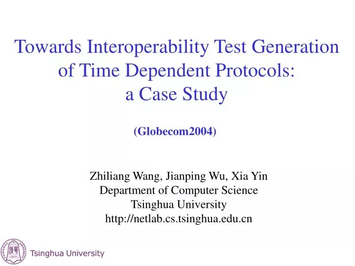 t owards interoperability test generation of time dependent protocols a case study