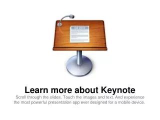 Learn more about Keynote