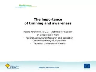 The importance of training and awareness