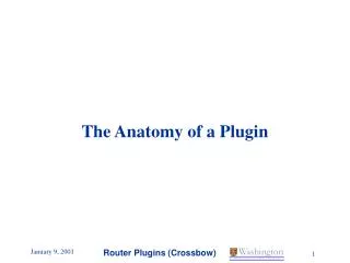 The Anatomy of a Plugin