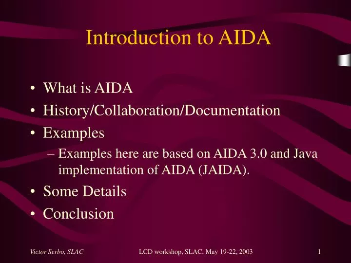 introduction to aida