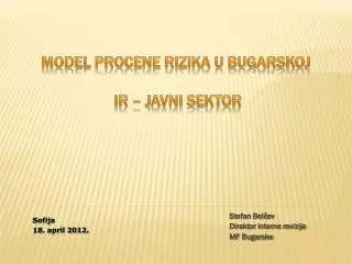 stefan bel ev direktor interne revizije mf bugarske
