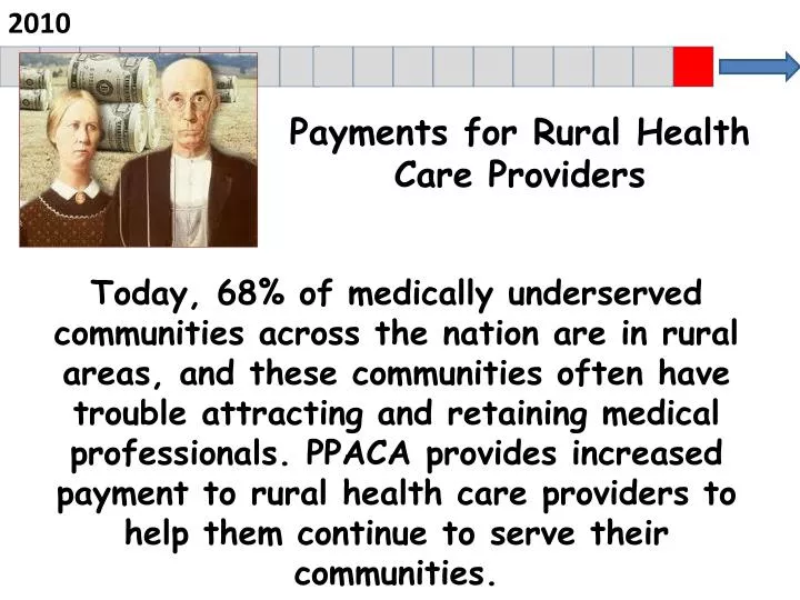 payments for rural health care providers