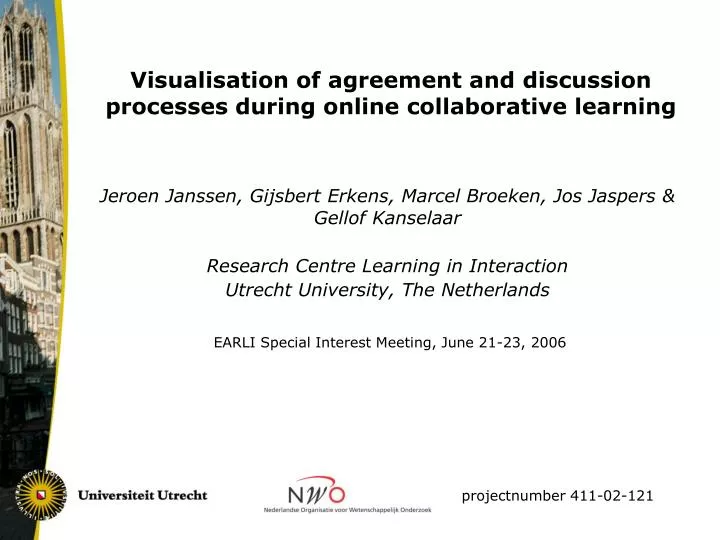 visualisation of agreement and discussion processes during online collaborative learning