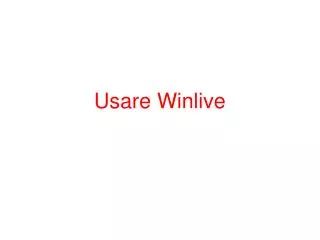 usare winlive