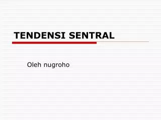 tendensi sentral