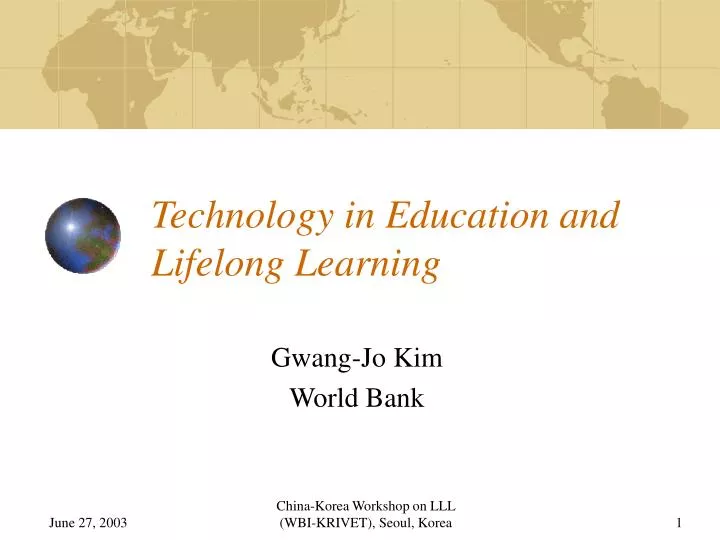 technology in education and lifelong learning