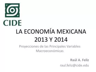 proyecciones de las principales v ariables m acroecon micas