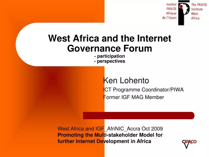west africa and the internet governance forum participation perspectives
