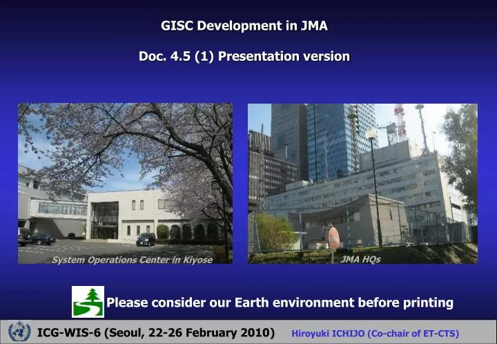 gisc development in jma doc 4 5 1 presentation version