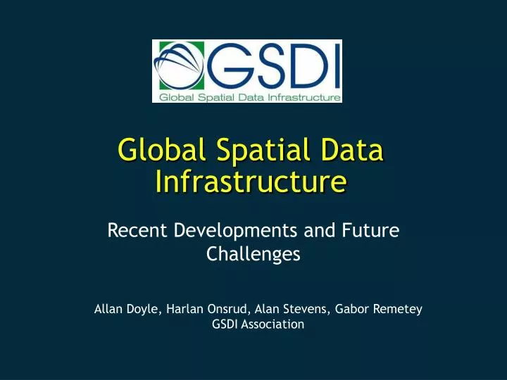 global spatial data infrastructure