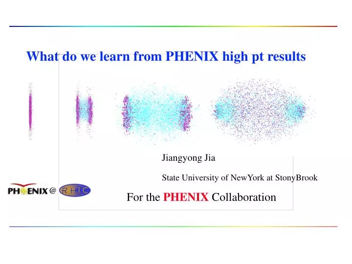 what do we learn from phenix high pt results
