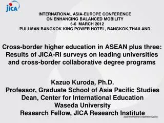 INTERNATIONAL ASIA-EUROPE CONFERENCE ON ENHANCING BALANCED MOBILITY