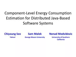 Component-Level Energy Consumption Estimation for Distributed Java-Based Software Systems