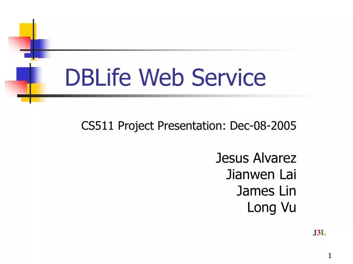 dblife web service