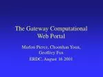 The Gateway Computational Web Portal - slide 1