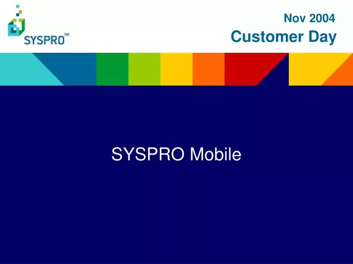 syspro mobile
