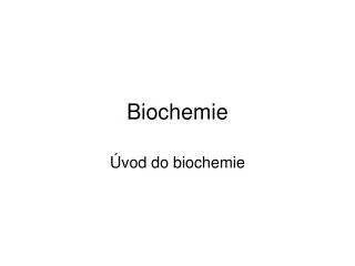 biochemie