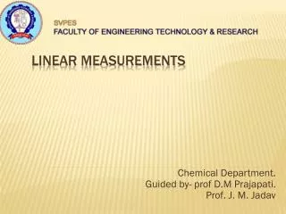 Linear Measurements