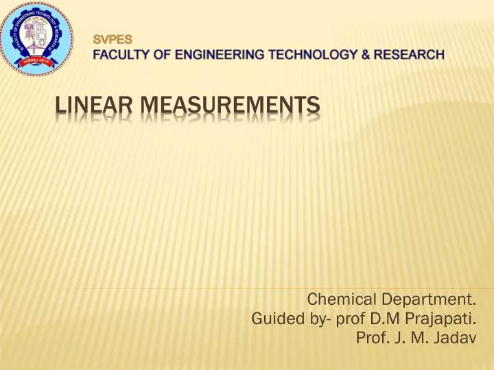 chemical department guided by prof d m prajapati prof j m jadav