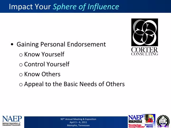 impact your sphere of influence