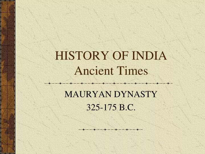 history of india ancient times