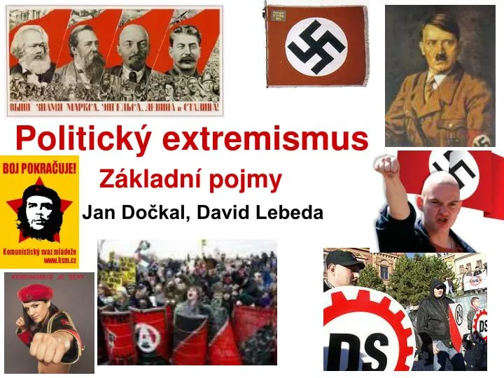 politick extremismus z kladn pojmy jan do kal david lebeda