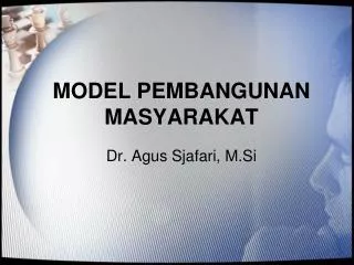 model pembangunan masyarakat