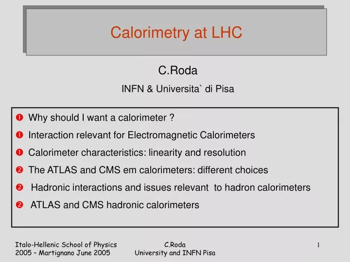 calorimetry at lhc