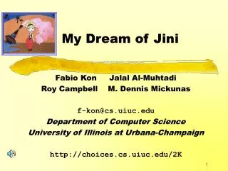 My Dream of Jini