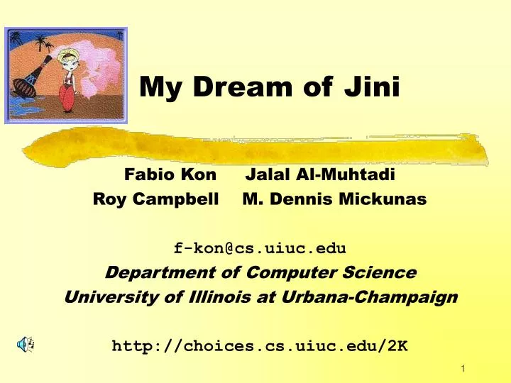 my dream of jini